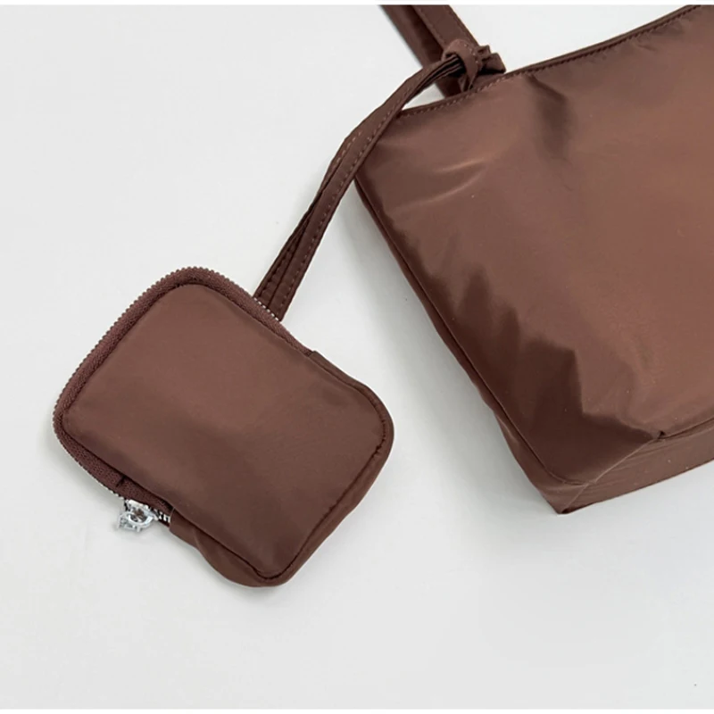 Karierte Canvas-Umhängetasche für Damen, leichte, lässige Pendler-Handtasche, Vintage-Tragetasche mit kariertem Muster und Farbblock-Design – Detail 14