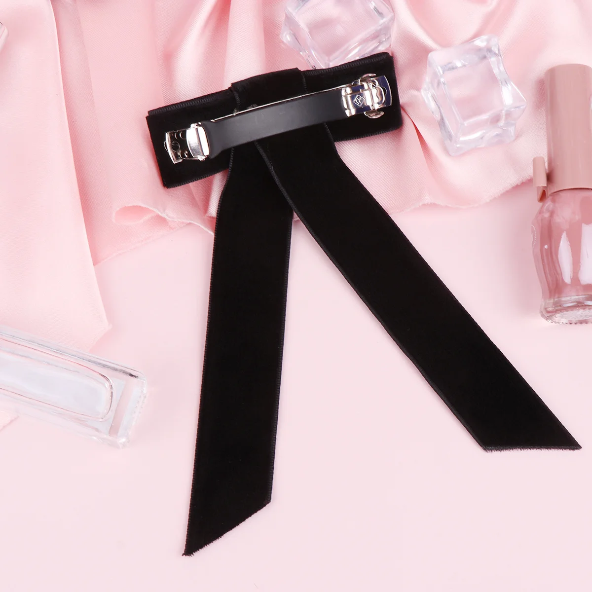 

Large Bowknot Clips Black For Spring Barrettes Chic Hair Headdress Bowknot Barrette Hairpins Bobby Pins Hair Styling Tools