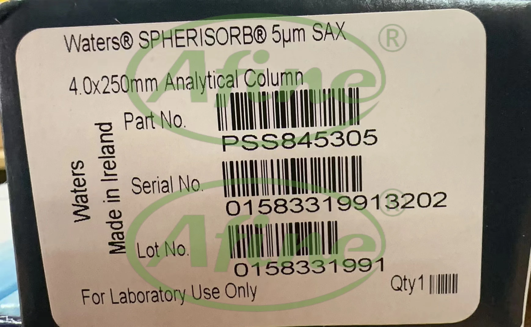 

AFINE Column Waters,PSS845305,PSS831115,SPHERISORB SAX, 5UM, 250 Х 4MM,SPHERISORB AMINO (NH2) COLUMN, 80Å, 5 µM, 4.6 MM X 250 MM