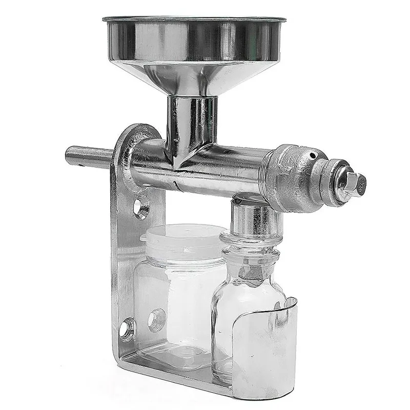 ماكينة ضغط الزيت اليدوية عالية الدقة، مستخرج طارد من الفولاذ المقاوم للصدأ # 304 زيت محلي الصنع