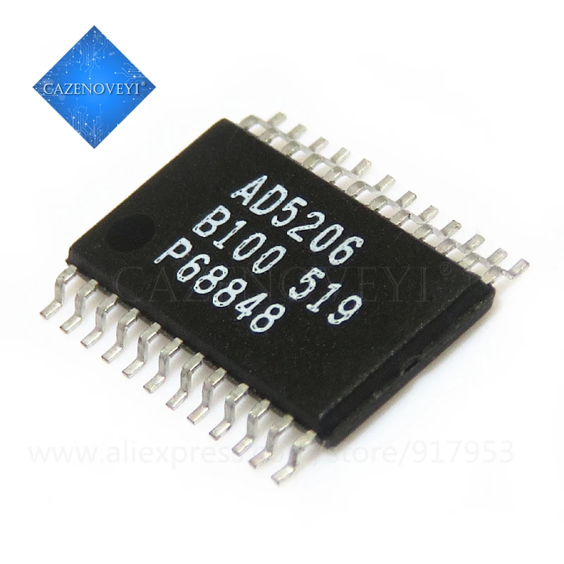 1pcs/lot AD5206BRUZ100 AD5206BRUZ10 AD5206B100 AD5206BRU10 AD5206B10 AD5206-B10 AD5206 TSSOP-24 In Stock