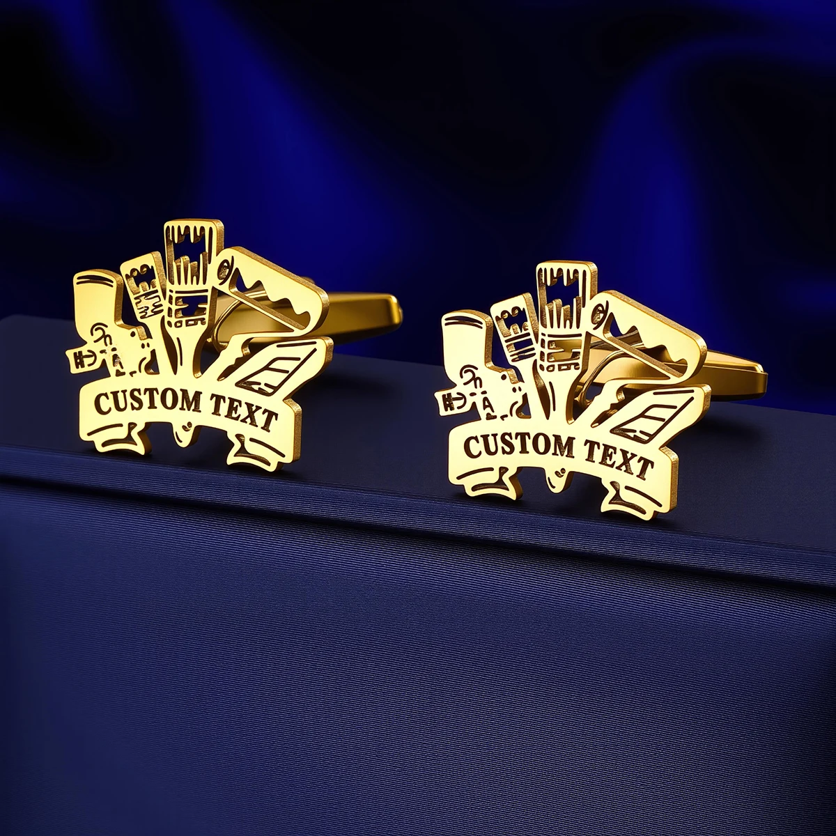 Personalized Cufflinks for Men, Custom Engraved Cufflinks for Groom, Wedding Cufflinks Bride Best Men