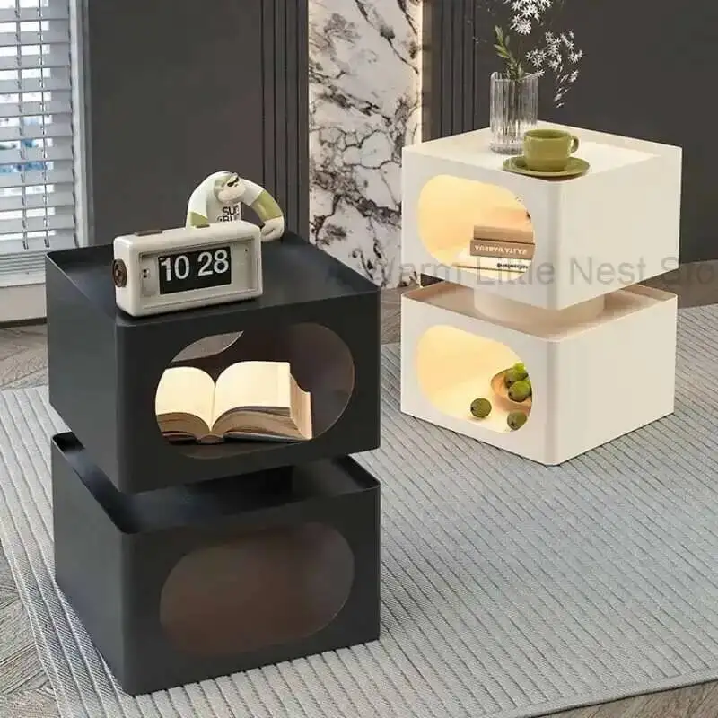 table room Modern sofa Bedside Living side table Corner Storage small coffee table Bedroom Iron art Night table luxury furniture
