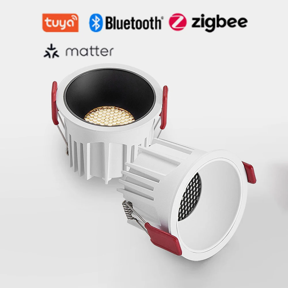 LED Honeycomb Nest anti Glare Embedded Ceiling Light, Tuya Bluetooth/Zigbee Matter Smart Lighting, Suitable for Indoor Home