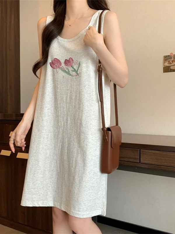 القطن الخالص مثير Svel سترة حزام الدكتور فضفاض ميدي تنورة صغيرة الحجم مثير ort تنورة المرأة الصيف Faion طباعة الدكتور