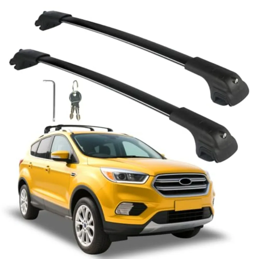 

Roof Rack Cross Bars Compatible with Escape 2013-2019 Aluminum 260 LBS Crossbars Rails Cargo Rooftop Bike Snowboard Skiboard L