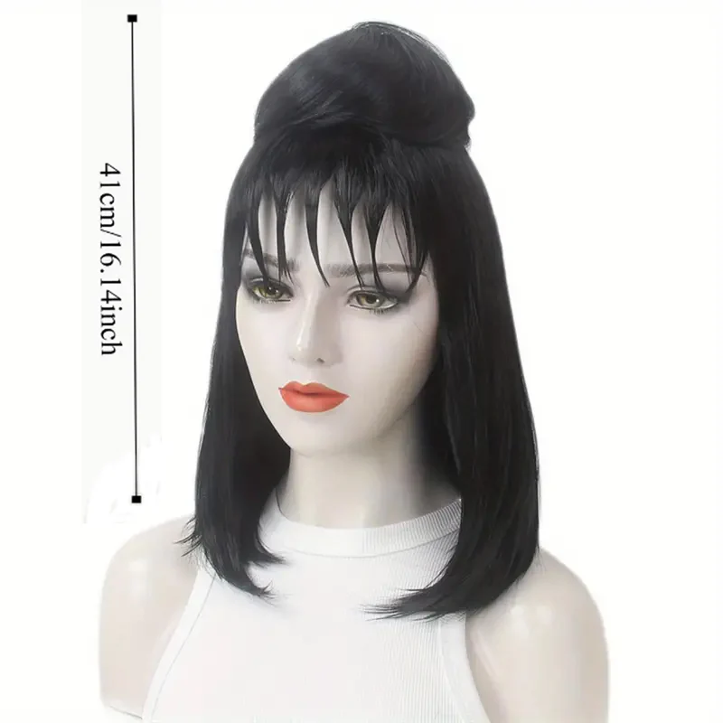 Gothic Witch Hat: Perfect For Role-Playing Parties, Parties, Or Halloween - Straight Tube, Rose Net Design Cosplay J47801S