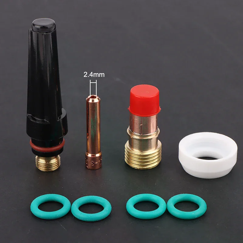 TIG Welding Torch Set  Glass Cup Kit Welding Nozzles Kit For WP-17/18/26 Welding Torch Accessories Soldering Supplies 10Pcs