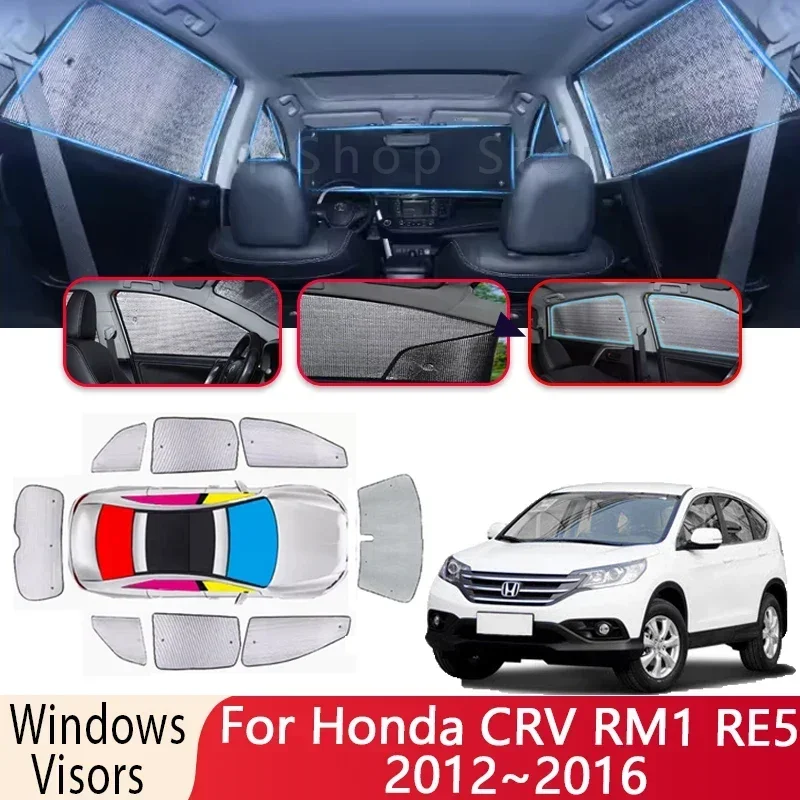 Car Sun Shade For Honda CRV RM1 RE5 2012~2016 2014 Windshield Sunshade Heat Insulation Auto Sun Protection Visor Car Accessories