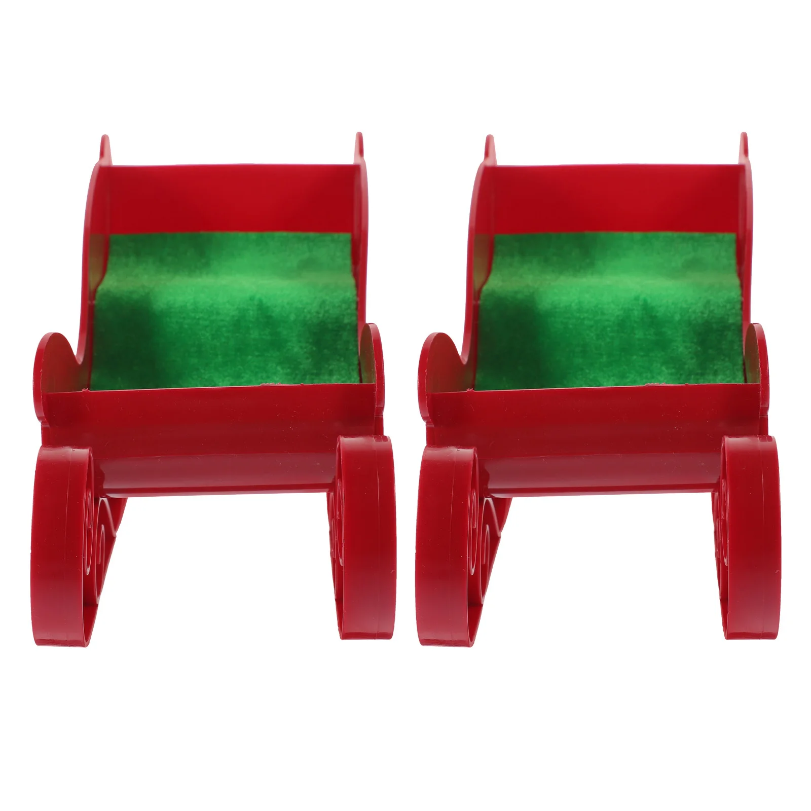 

2Pcs Sleigh Candy Dish for Christmas - Decorative Sled Tabletop Ornament for Festive Home Decoration with Lasting Holiday Appeal