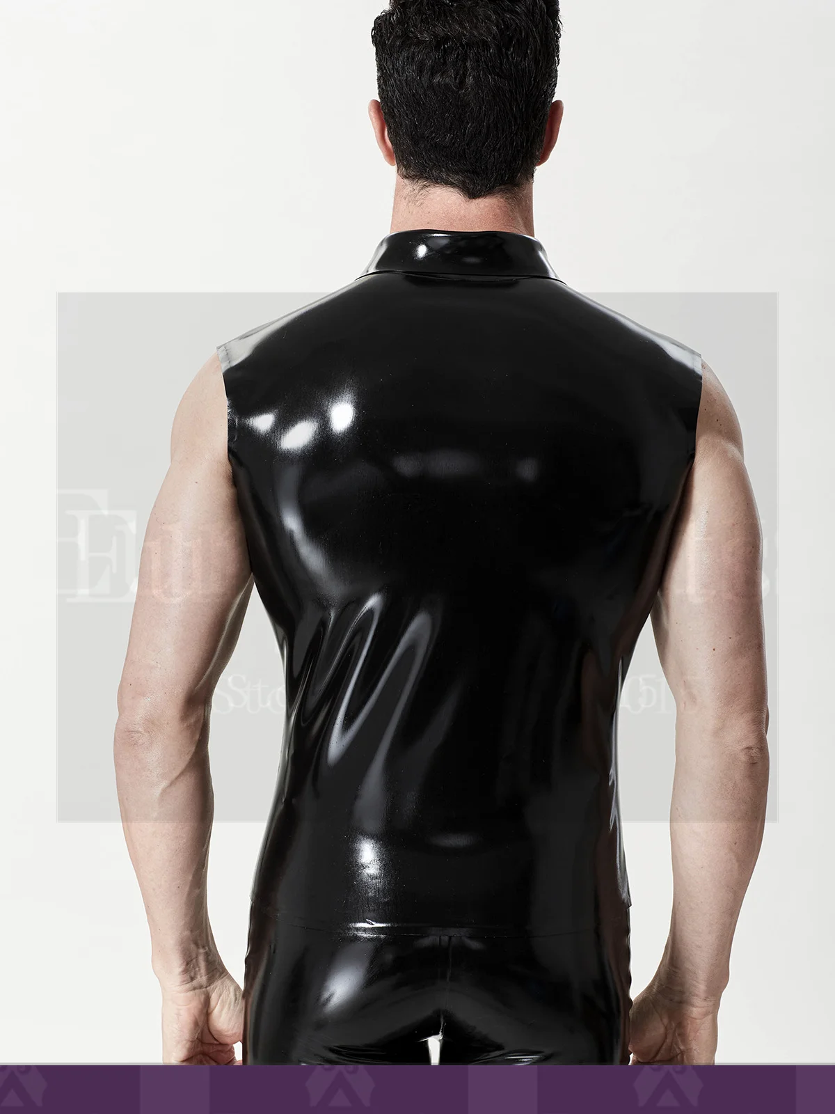 rubber costume 100% latex sexy rubber bodysuits men half sleeves latex catsuits latex fetish men pants latex briefs