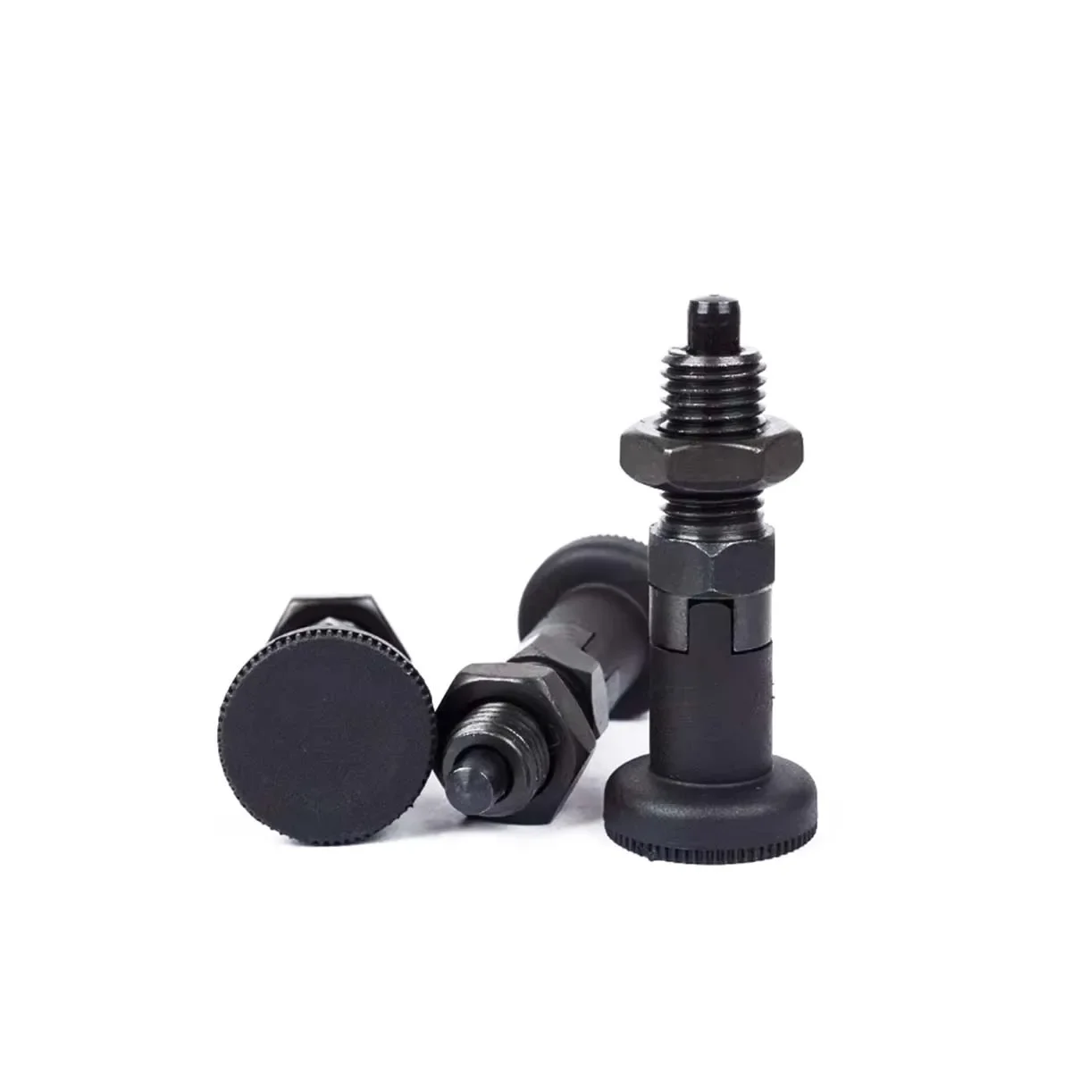 Black Head Carbon Steel Self-Locking Indexing Pin/Spring Ball Head Locking Pull Pin Knob Plunger M10M12M16M20