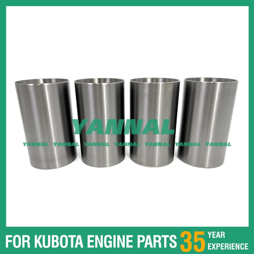 

New 4PCS V2403 V2203 Cylinder Liner (Semi-Finished) For Kubota Cylinder Liner