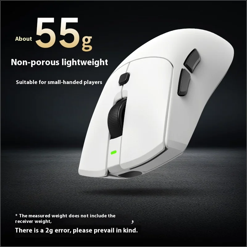 Rawm Sa-Sh01pro Wireless Mouse 2.4g 3mode Paw3950 Sensor 8000hz Low Latency Hot-Swap Micro Switch Gaming Mouse Pc Accessories