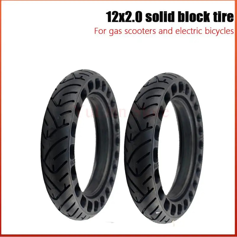 High quality wear-resistant 12 inch solid tire suitable for electric bike  vehicles 12x2.0 no inflation tire