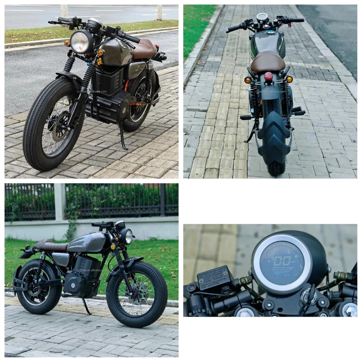 

XDS Electric Motorcycle Luyuan Retro CG 72V 3000W 5000W Electric Motorcycle With 12 Inch Tires 70km/h For Adult