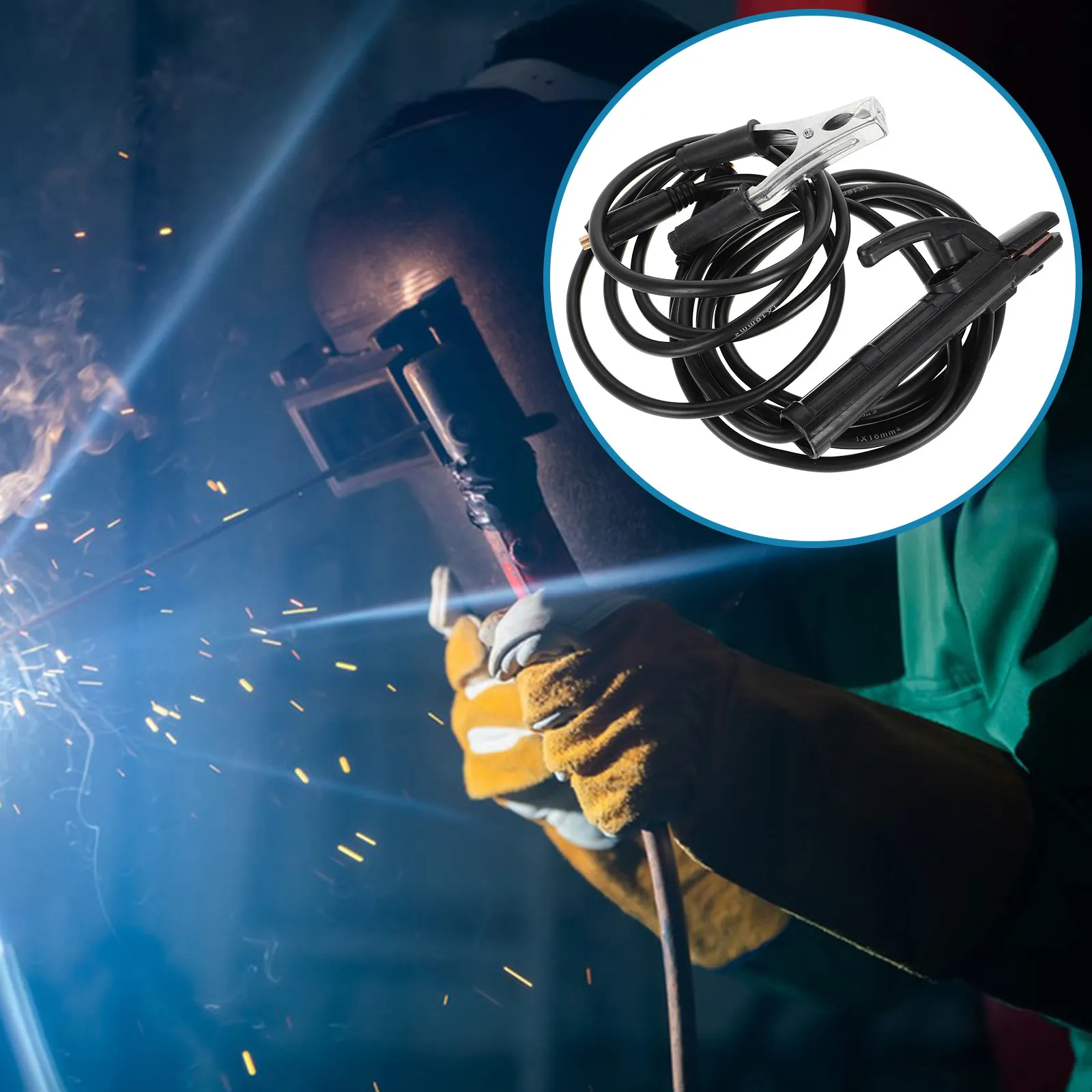 

Electrode Holder Clamp Weld Cable Gauge Upgrade Kit and Wire for Welding