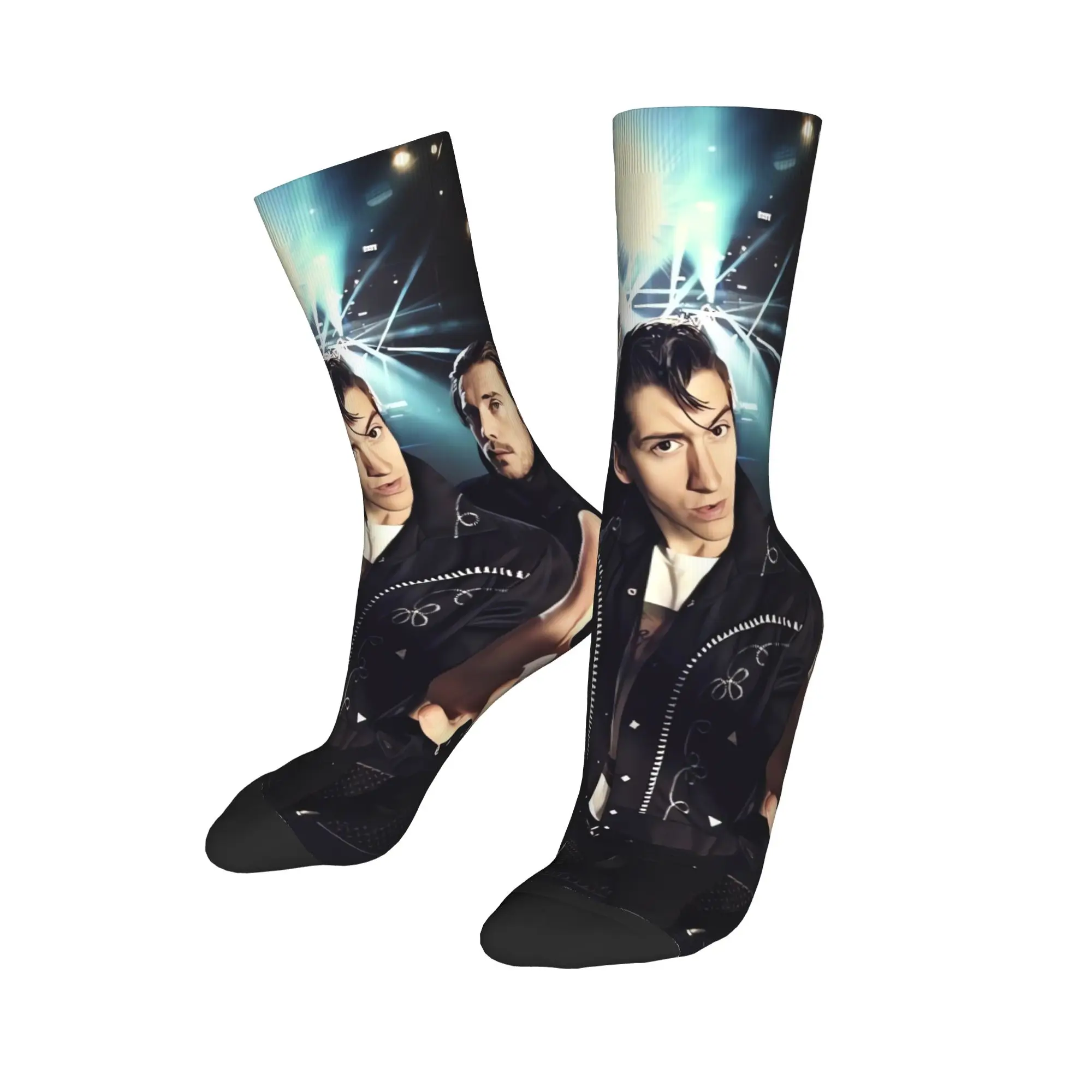 Rock Band Arctic Monkeys Stockings  Graphic Gothic Socks Autumn Anti Bacterial Socks Unisex Men Outdoor Sports Breathable Socks view 3