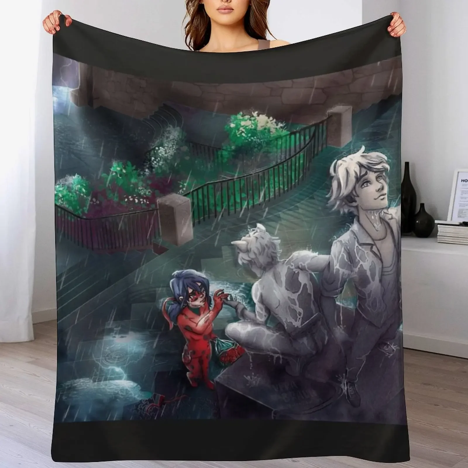 

Thunderstorm park Throw Blanket For Sofa Thin Sofa sofa bed Polar Blankets