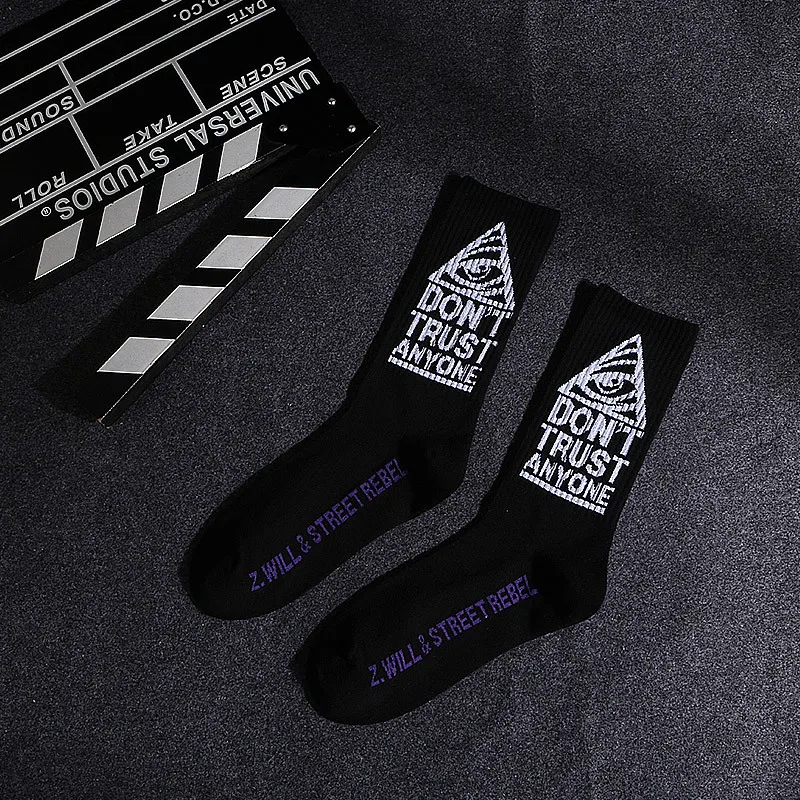 1 pair Men Fashion Hip Hop Hit Color On Fire Crew Socks Red Flame Blaze Power Torch Hot Warmth Street Skateboard Cotton Socks