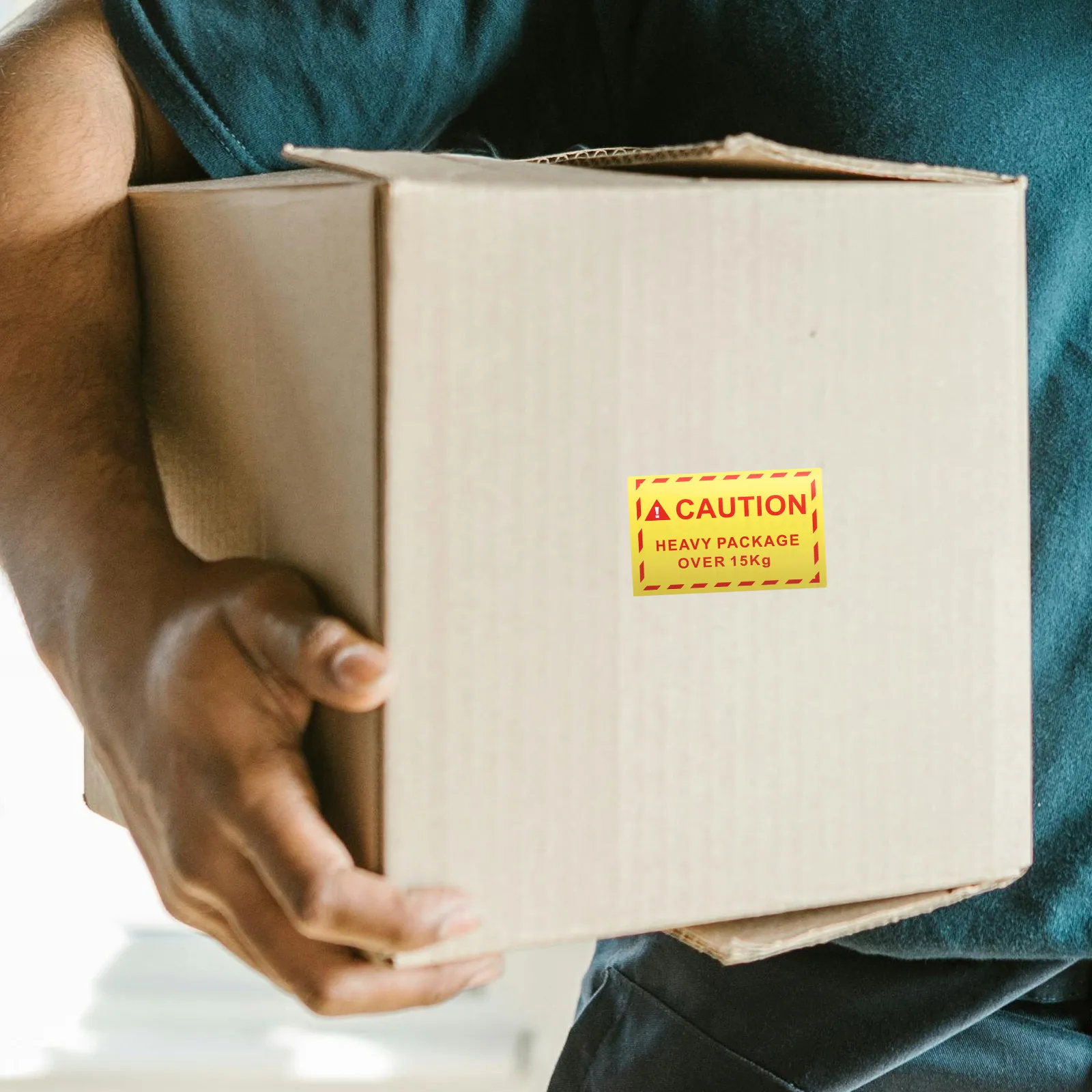 

Overweight Label Caution Heavy Labels Handling Fluorescent Packing Stickers Copper Plate Tape Shipping Warning