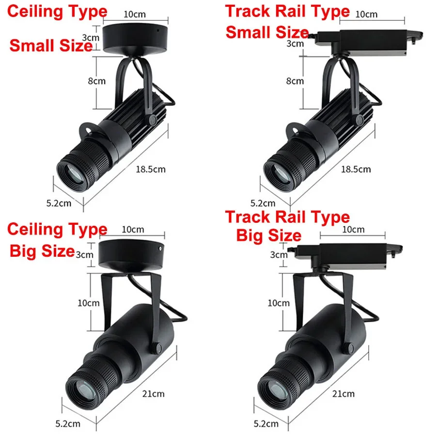 Imagem -06 - Zoomable Led Track Light com Controle Remoto Foco Ajustável Lâmpada do Teto Holofote para Picture Stage Bar e Teatro Rgb 5w 10w 30w