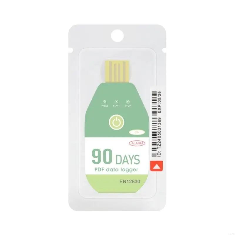 C7AC เครื่องบันทึกข้อมูลอุณหภูมิ USB การตรวจสอบ 60/90/120 วันสำหรับการขนส่งโซ่เย็น