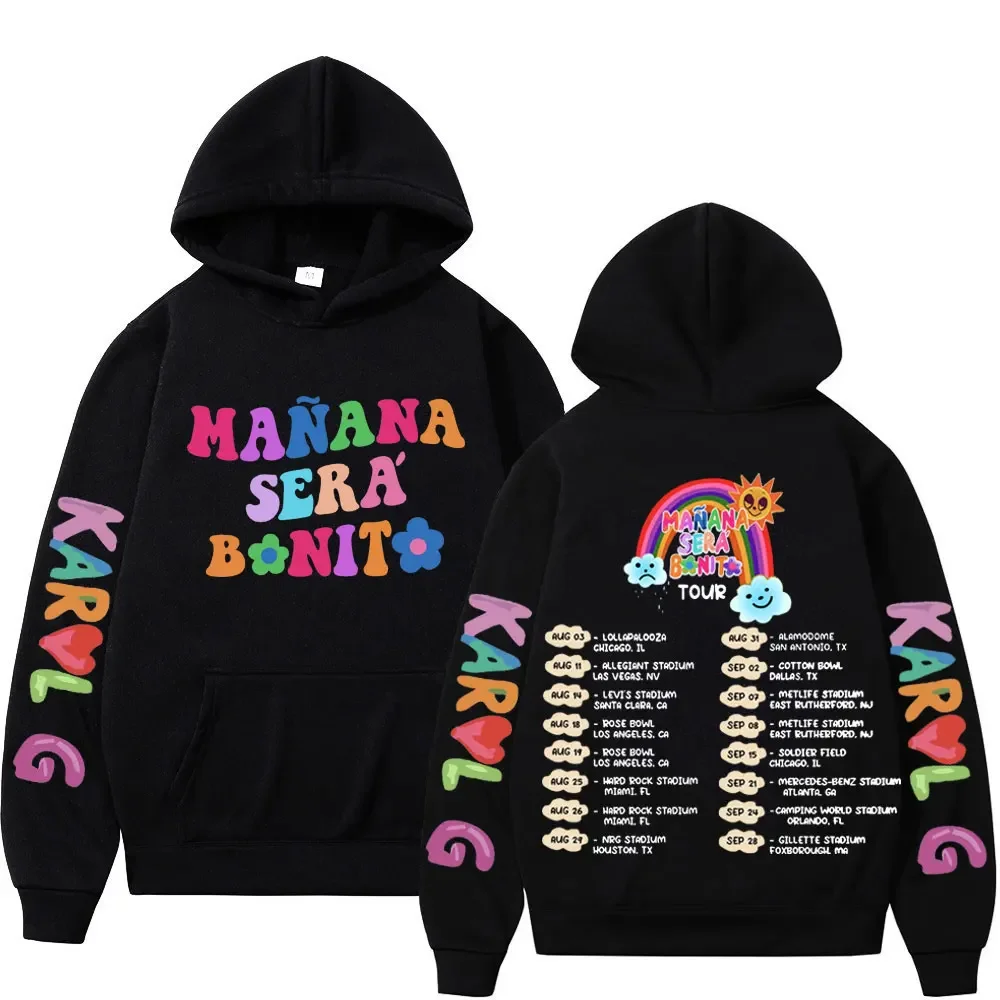 Sänger Karol g Manana Sera Bonito Hoodie Männer Frauen Kleidung Hip Hop Retro Sweatshirts lässig Fleece Mode Hoodies Streetwear