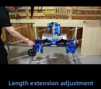 Portable Cutting Machine Bracket - Foldable Woodworking Table, Mobile Multifunctional Aluminum Miter Saw Workbench