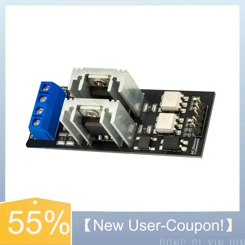 A81M New- AC Light Dimmer Module 2 Channel 3.3V/5V Logic Module AC 50/60H 220V/110V Light Dimmer Module