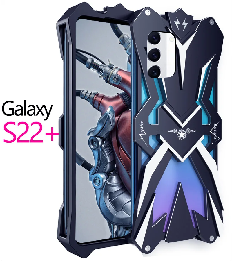 Original Zimon Metal Luxury Thor Heavy Duty Armor Metal Aluminum Phone Case For Samsung Galaxy S22 S21 S20 Fe Plus Ultra Cover