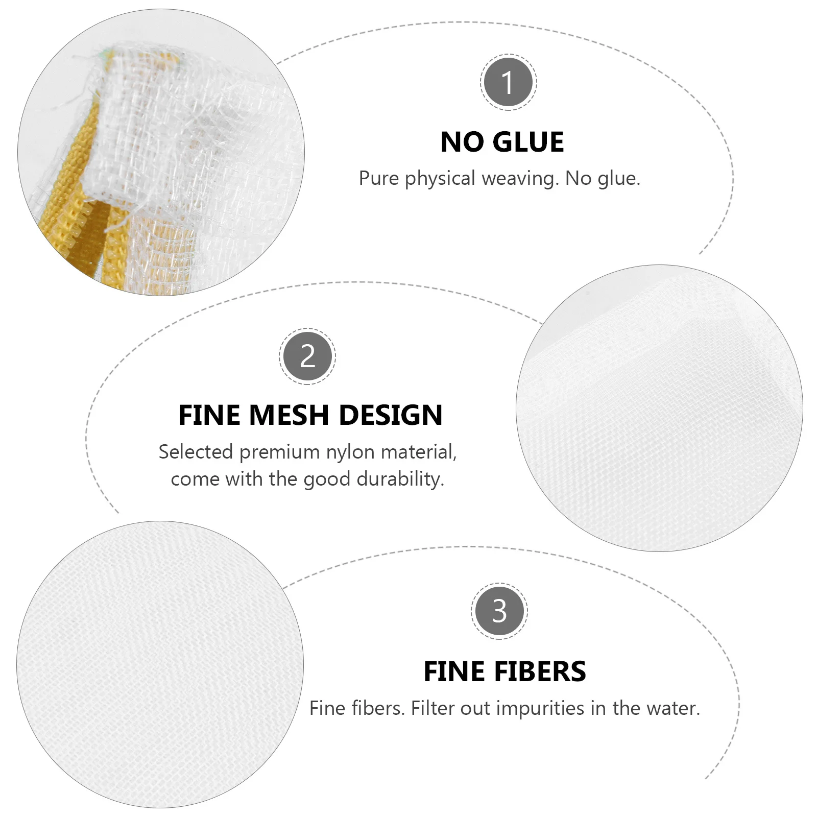 

10Pcs Fine Workmanship Aquarium Filter Bags Efficient Filtration for Daily Needs Aquarium Material Bags Fish Tank Net