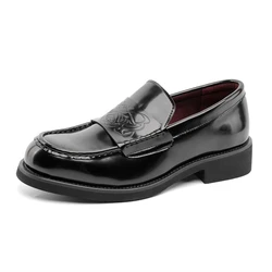 British Style Men Patent Leather Dress Shoes Pointed Toe Height Increasing Classic Gentleman Oxforfd Leather Men Shoes