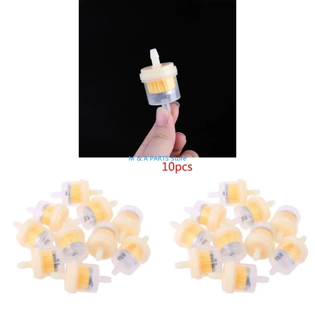U1JF 10x 4/25'' 4mm Hose Motorcycle Scooter Filter Clear Inline Gas New