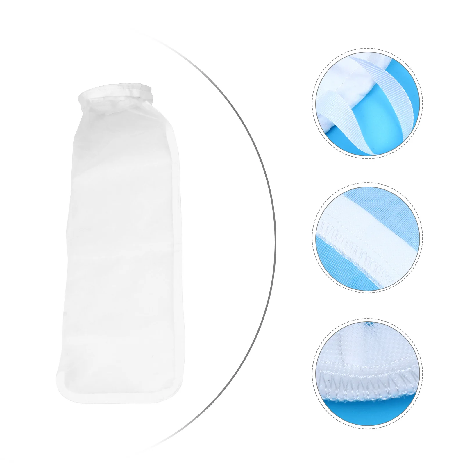 

2Pcs Nylon Filter Bags 60μm Accuracy Easy Clean Reusable Swimming Pool Micro Pouch Skimmer Socks Pool Cleaning Tools Gardening