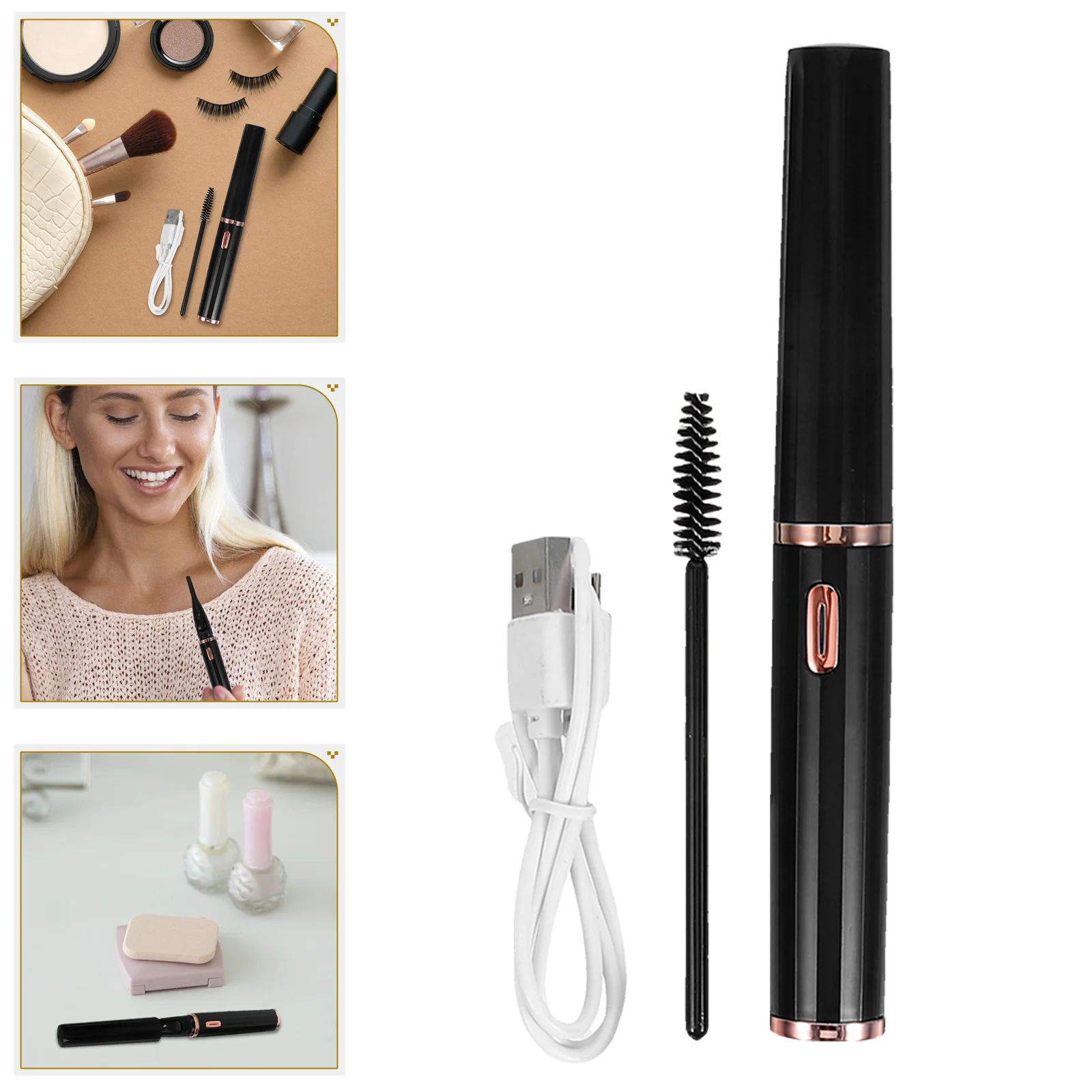 

Electric Eyelash Curler Affordable Portable Curling Tool Sturdy Heating Practical Abs Heated