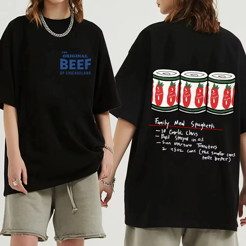 

The Bears TV Series T-shirt The Original Beef of Chicagoland Women Harajuku O-neck Summer Casual Shirt Y2k Top Harajuku