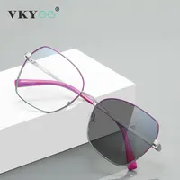 VKYEE, gafas de lectura fotocromáticas para mujer, gafas ópticas multicolores con gradiente, gafas graduadas personalizables rosas 3084
