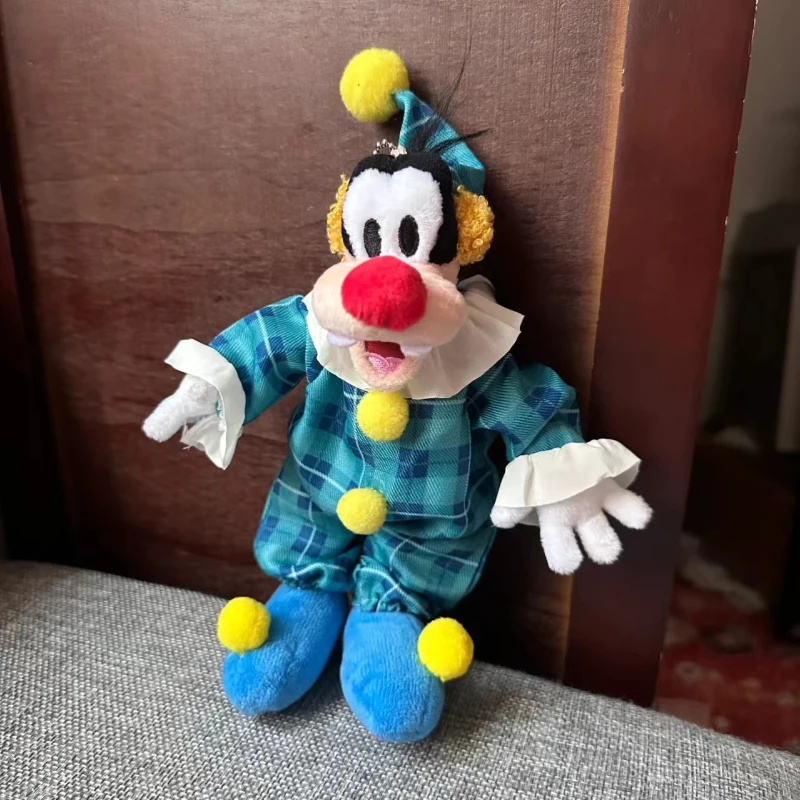 Disney-Chien Goofy Clown fur s-Up Jouets en peluche de dessin animé mignon, Décoration de chambre, Oreiller beurre, Bol, Enfants, Anniversaire, Cadeaux de Noël, 25cm