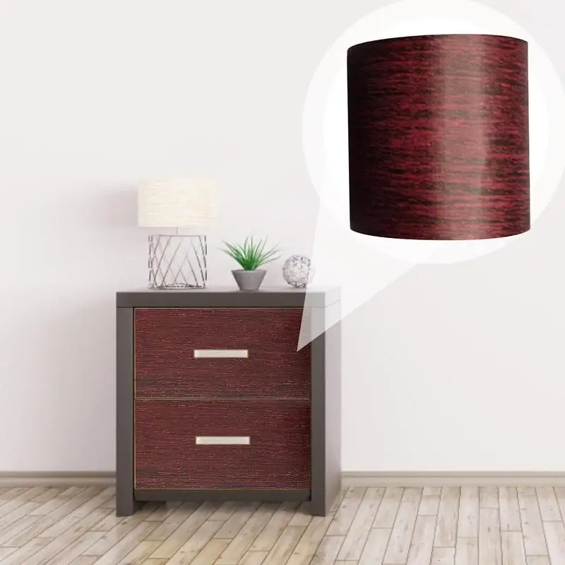 Cinta de renovación autoadhesiva con textura de madera, accesorio de reparación de muebles impermeable para puertas, pegatinas de muebles de grano de madera