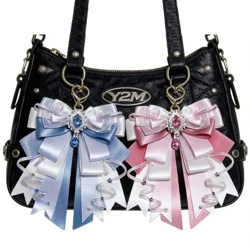 Multi-layered Bow Itabag Decoration Anime Periphery Itabag Pendant DIY Decoration Keychain Friend Gift Lolita Merch Key Chain