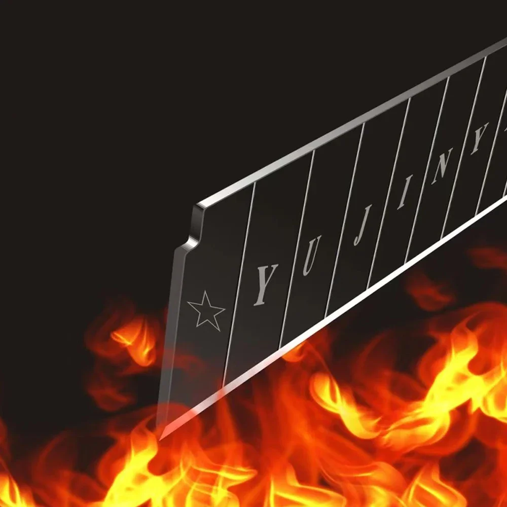 100 قطعة الكربون الصلب استبدال سكّين متعدّد الاستخدامات شفرة 100 مللي متر * 18 مللي متر الأسود لتقوم بها بنفسك أداة نحت شفرات للطلاب مكتب القرطاسية BoxCutter