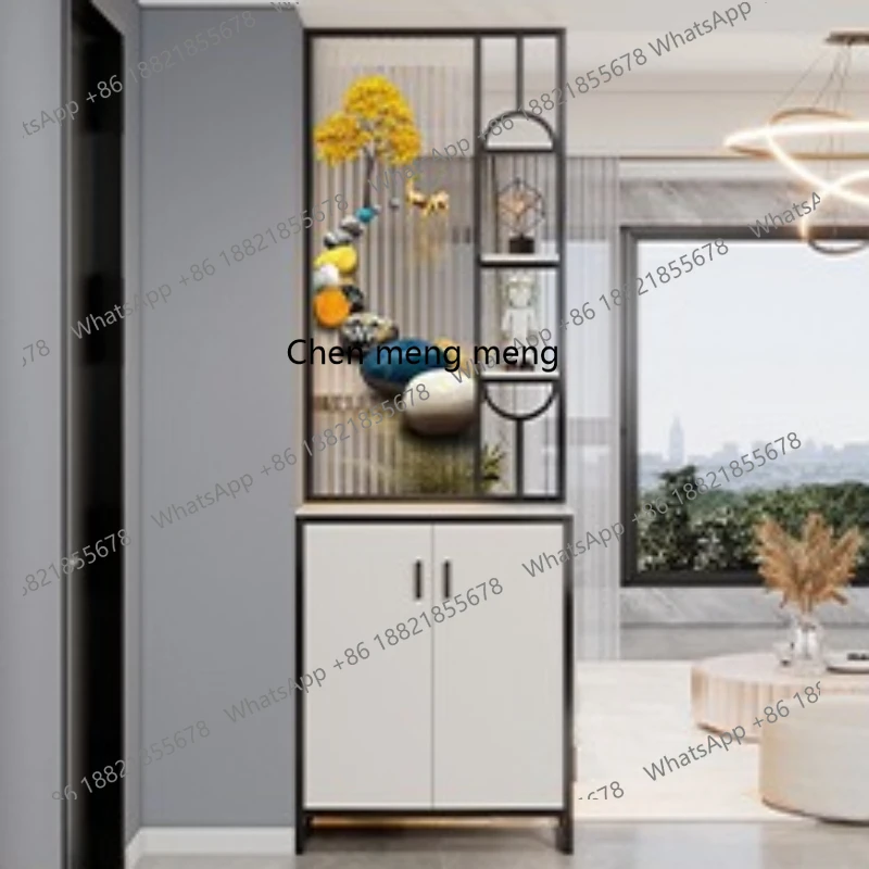 

Living room Changhong tempered art painting screen partition modern simple door entrance cabinet