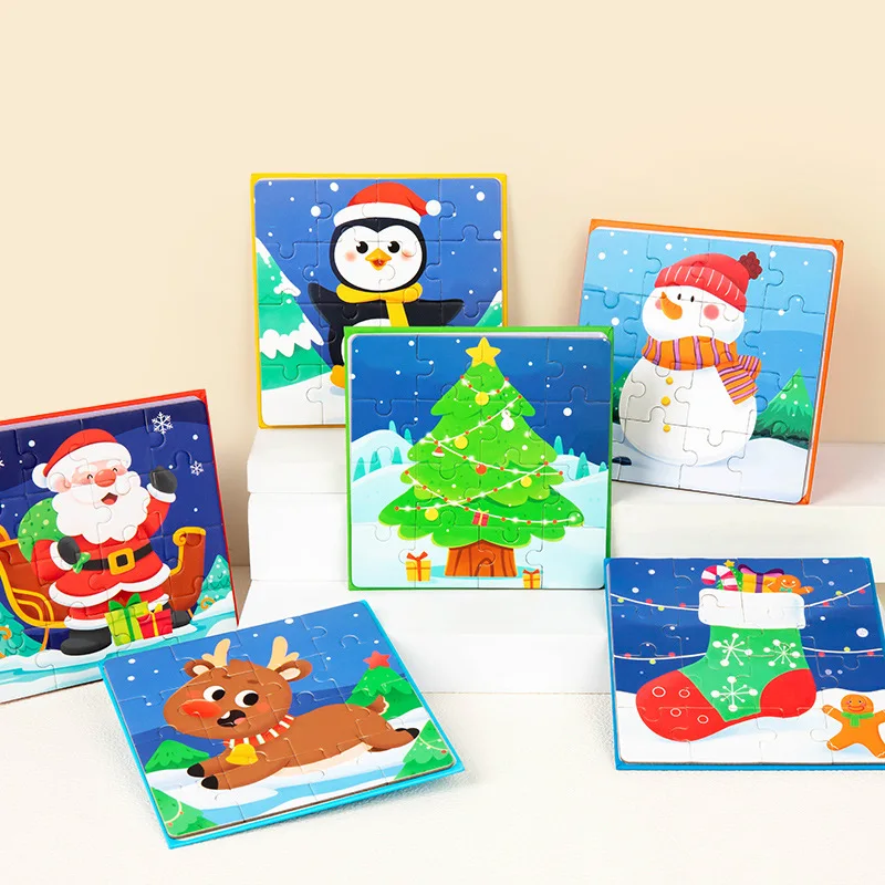 마그네틱 크리스마스 퍼즐 게임 조기 학습 교육