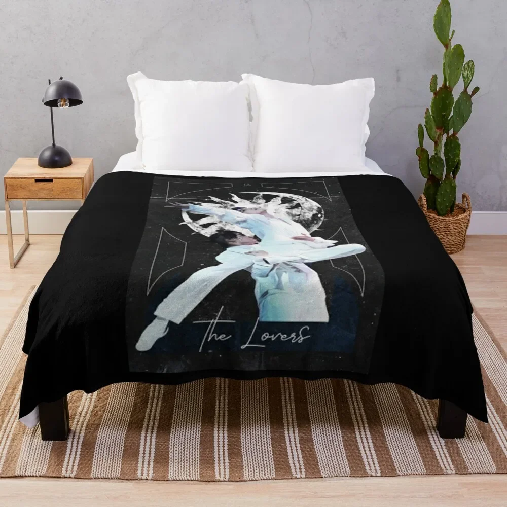 

Jikook , The Lovers Tarot Card Throw Blanket For Decorative Sofa Decorative Throw Blankets