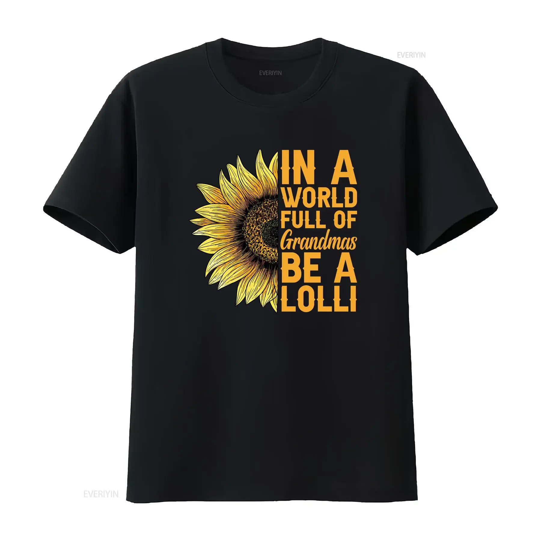 In A World Full Of Grandmas Be Lolli T Shirt s For New Grandma Most Loved To EsT vintage Washed Breathable Slightly Stylish