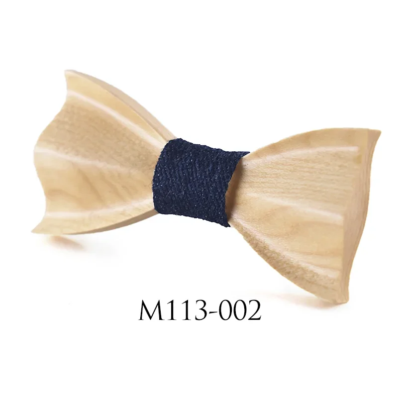 New Kid 3D High-end Wooden Bow Tie Boys and Girls Dress Shirts  Suits Bow Tie Children Boys Girls Wooden Decoration