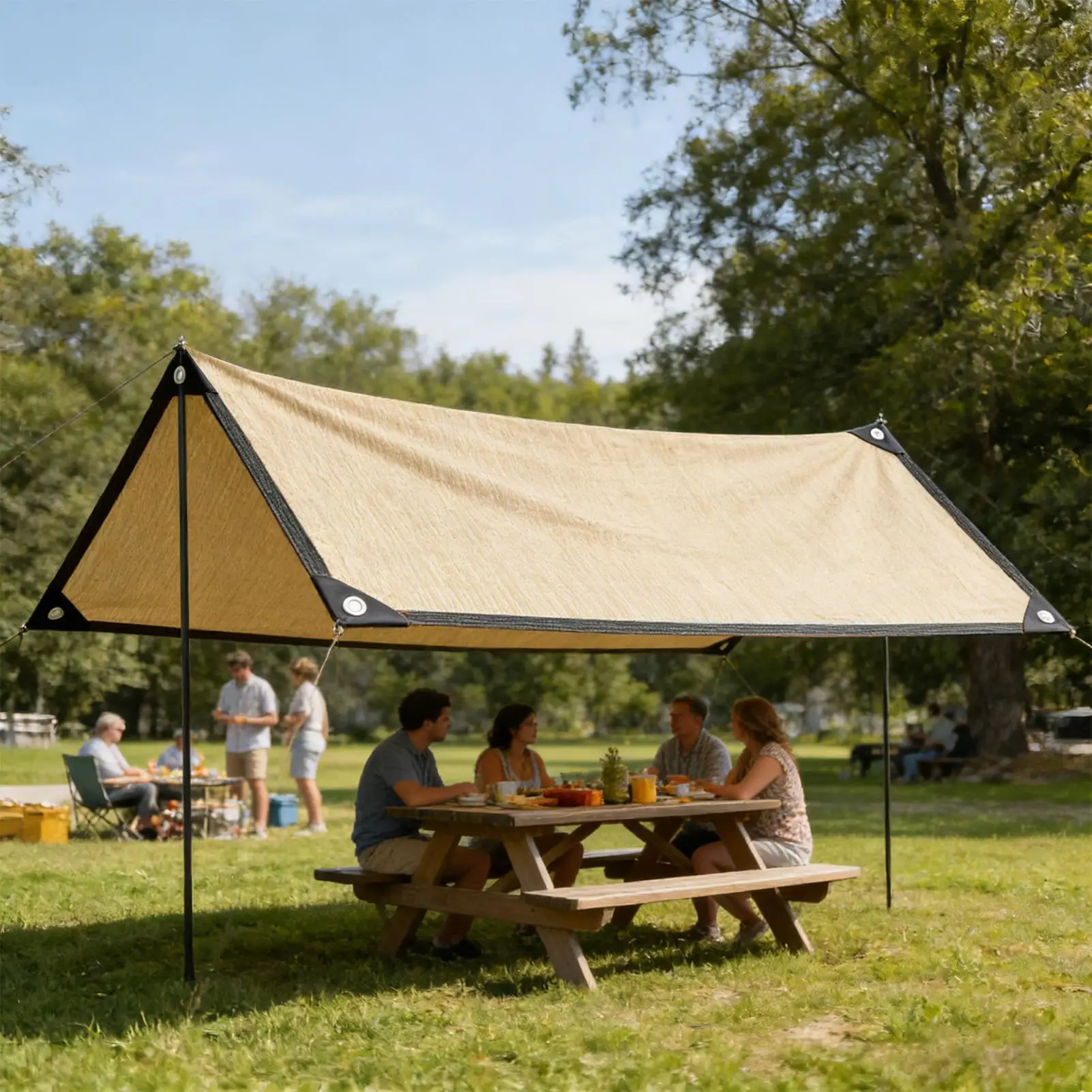 

Прямоугольный тент Sail Shades с защитой от ультрафиолета, ветроустойчивый, для сада, террасы, балкона, бассейна