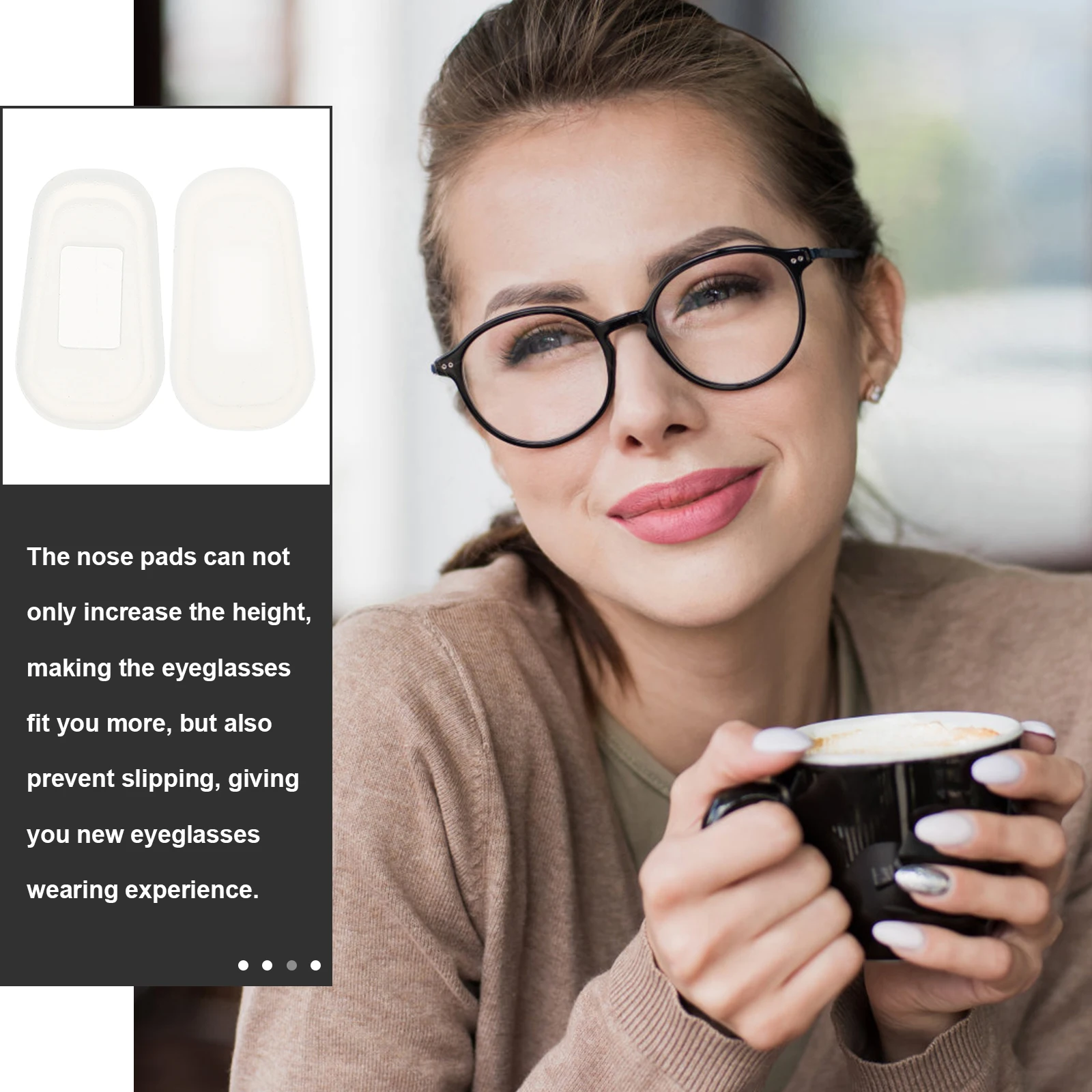 

12 Pairs Silicone Nose Pads Eye Glasses Replacement Soft Eyeglass Cushion Cushions for Eyeglasses