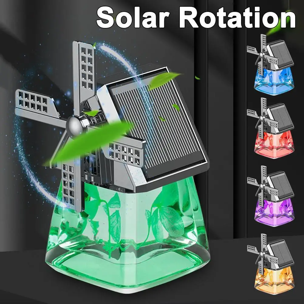 السيارات طاحونة الشمسية سيارة العطور معطّر الهواء الروائح سيارة الدورية الطاقة الروائح الناشر الديكور لطيف Interi H4X6